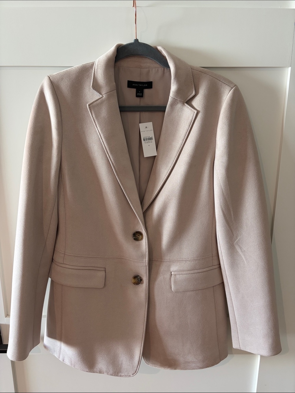 Ann Taylor Blazer Jacket in Light Beige Taupe